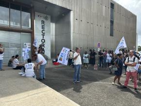 Les enseignants remplaçants montent au créneau devant le rectorat