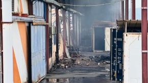 Un important incendie à la zone Collery